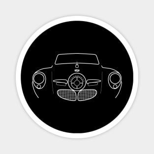 Studebaker Champion 1950 classic car white outline graphic Magnet